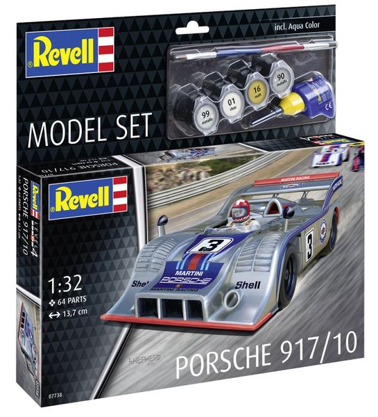 Revell 1/32 Porsche 917/10 Model Kit w/paints, Glue and Brush