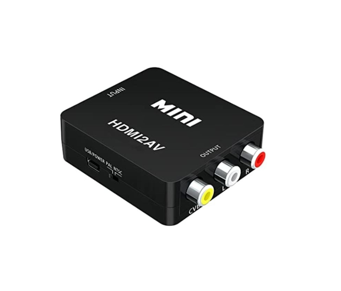 HDMI To AV Converter UP Scaler 1080P - Black