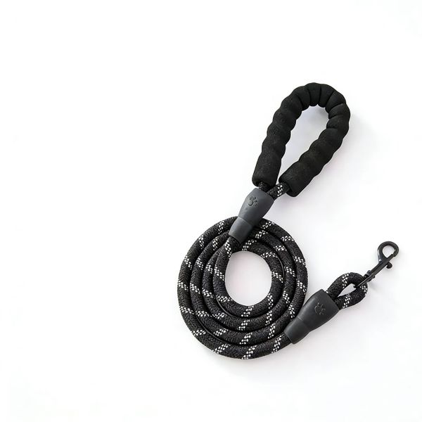 Durable Nylon Dog Leash w/Non-Slip EVA Handle - Red/Black
