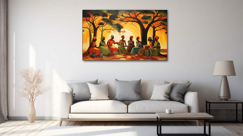 Canvas Wall Art - Ladies Sharing Laughter - HD0289