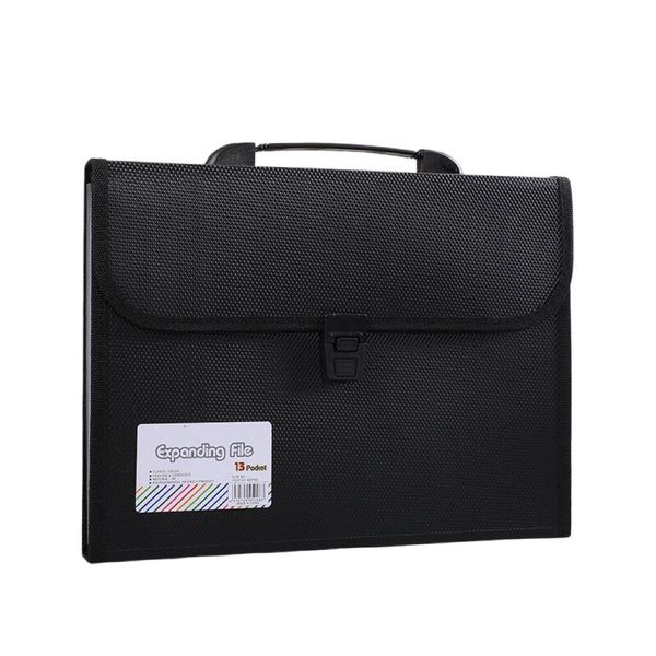 Portable Expanding File Folder For Documents A4 Storage Bag With Handle