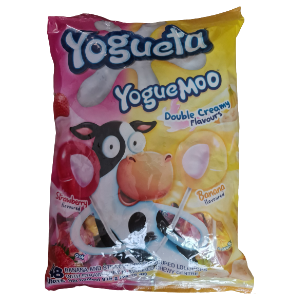 Yogueta Strawberry and Banana Lollipops