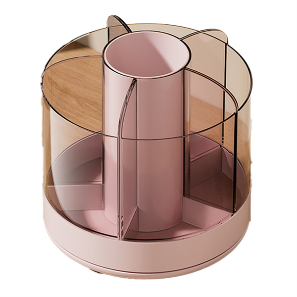 Rotating Pencil Organizer 6 Compartments 360 Turntable B
