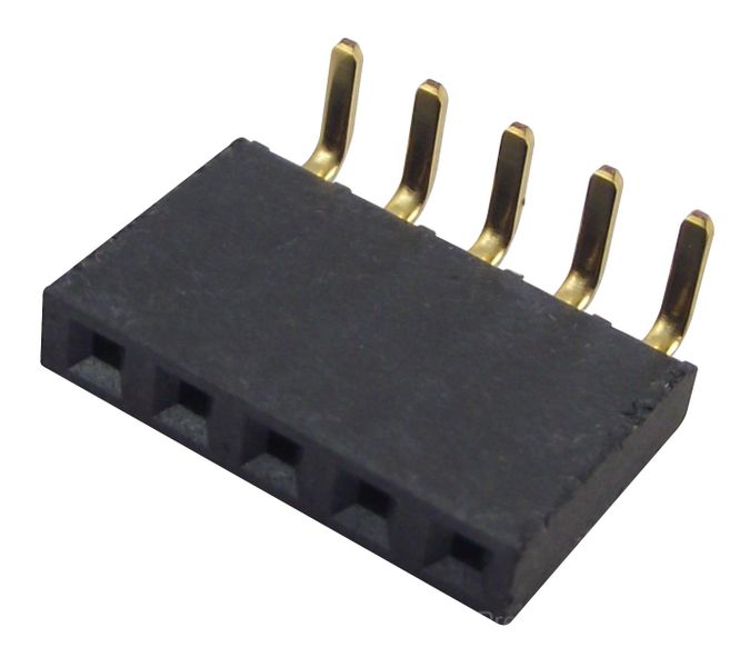 Samtec (SSW-105-02-G-S-RA) PCB Receptacle, Board-to-Board, 2.54 mm, 1 Rows