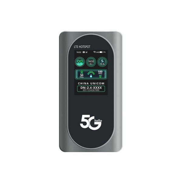 Stronger Signal Portable Color Screen 600Mbps Wireless WiFi6 Router 5G