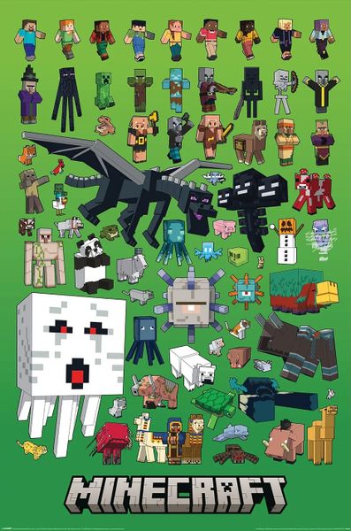 Minecraft (Character Montage) Poster