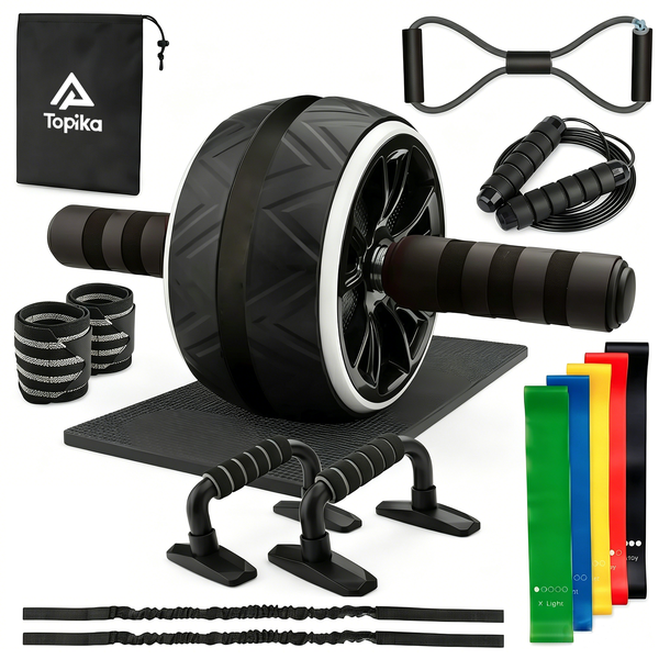 Topika - Belly Wheel Roller Exercise Wheel, Wheel For Tummy Exercise Kit