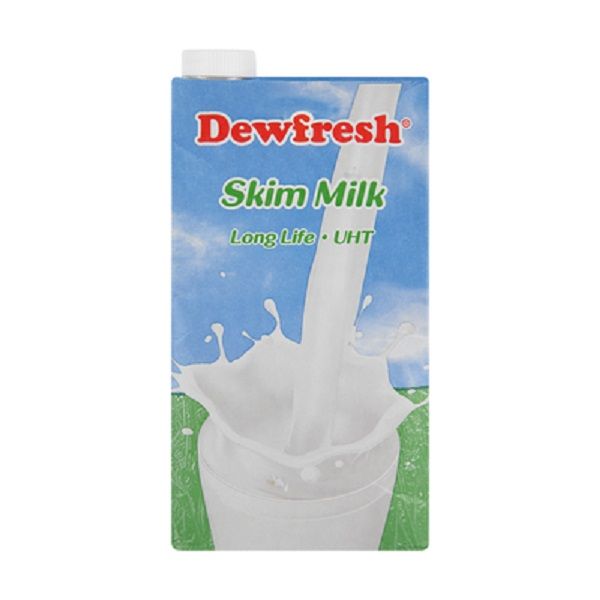 Dewfresh Fat-Free / Skim Long Life Milk - 6 x 1L