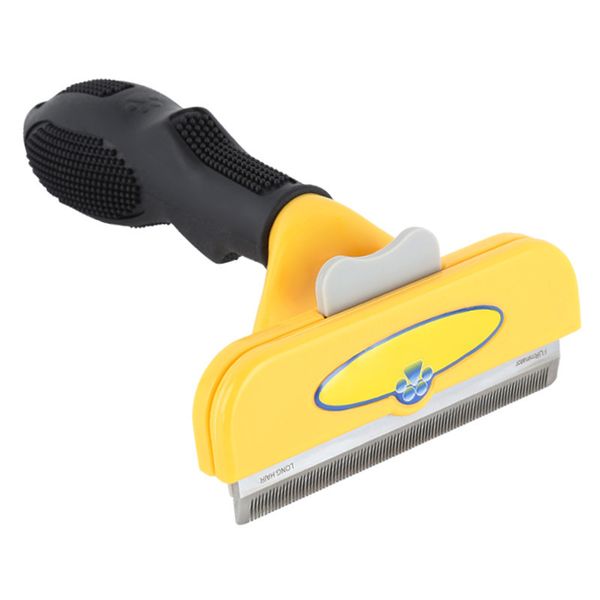 Pet Deshedding Brush Deshedding Tool for Dogs &amp; Cats Short Medium Long Hair