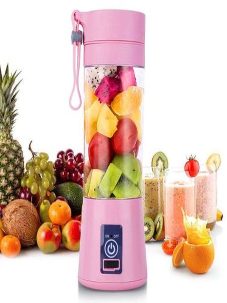 USB Rechargable Juice Blender-Pink