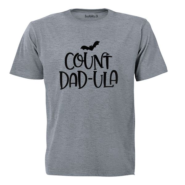 Count Dad-ula - Halloween - Mens - T-Shirt - Black