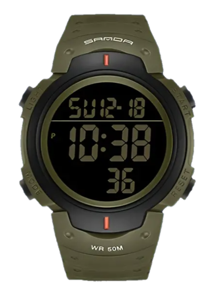 Sanda Men, Junior, Rubber Button Digital, Sport, Leisure Watch