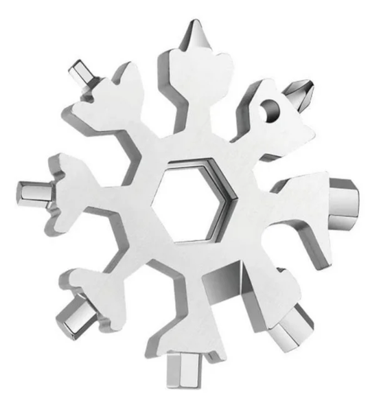 Silver 18-in-1 Multitool