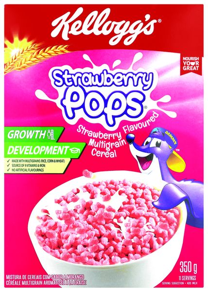 Kelloggs Cereal Strawberry Pops 350G