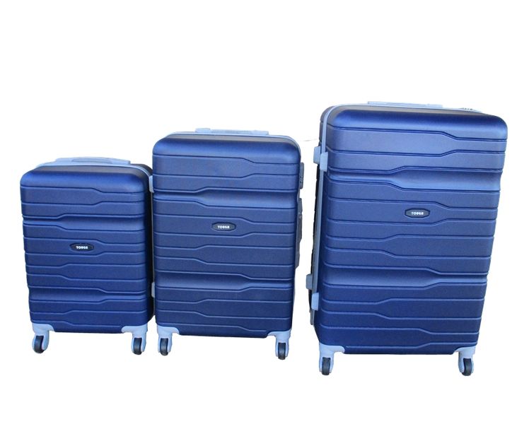 Durable Brand 3-Piece ABS Hard Shell Luggage Set with Spinner Wheels
