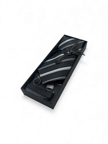 Men's Padiluote Tie Set - Blackline Drive Speckled Dots - 5-Piece