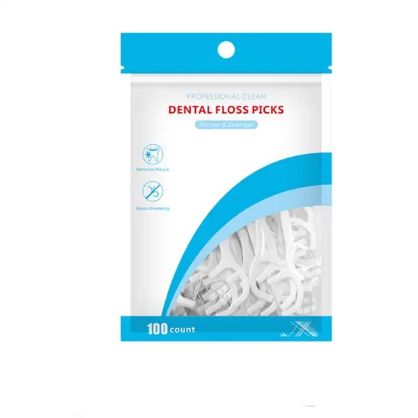 100 x Dental Floss Picks for Healthy Teeth