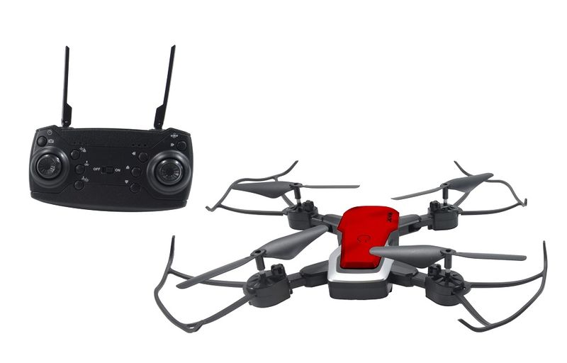 R/C 2.4GHz Magic Folding Drone w/WiFi Camera (20cm) w/Batt &amp; Charger - Red