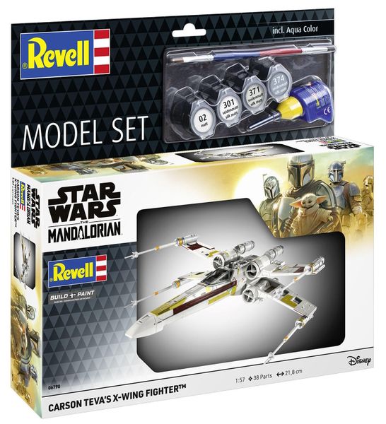 Revell 1/57 Carson Teva's X-Wing Plastic Model Kit w/paints, glue &amp; brush