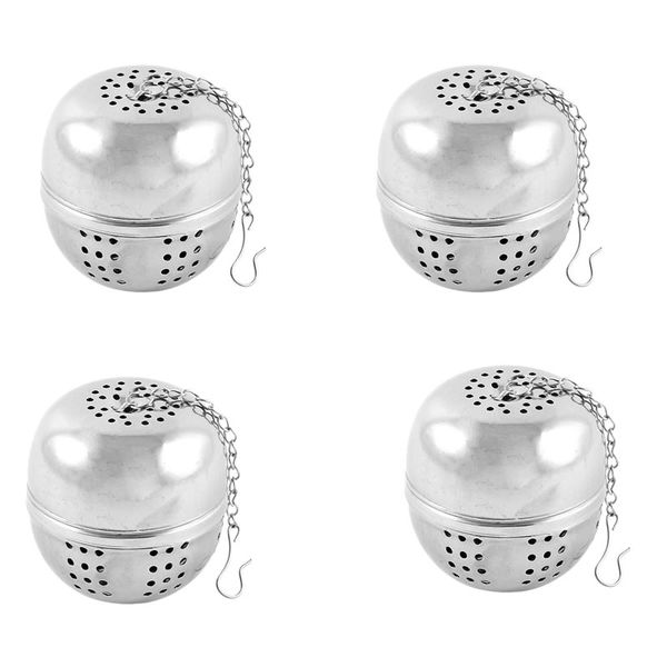 Pack of 4 Stainless Steel 52mm Tea Ball Strainer Infuser KT32192
