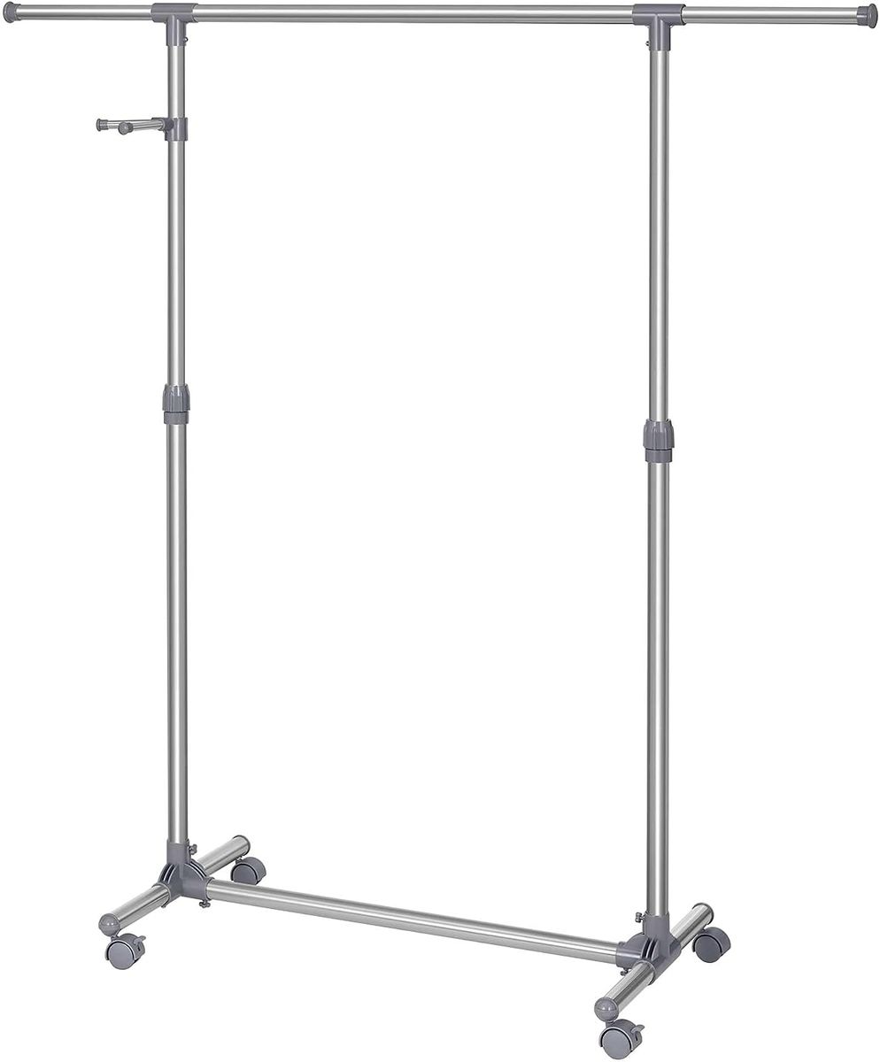 Garment Rack Rail Clothes Stand with Casters Shop Today. Get it