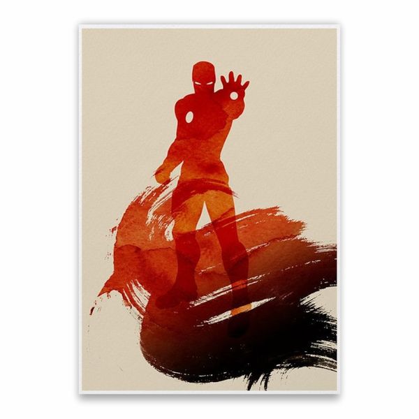 Iron Man Silhouette Poster - A1