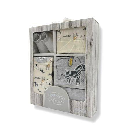 Mother's Choice 5-Piece Baby Gift Set - Grey Elephant Image
