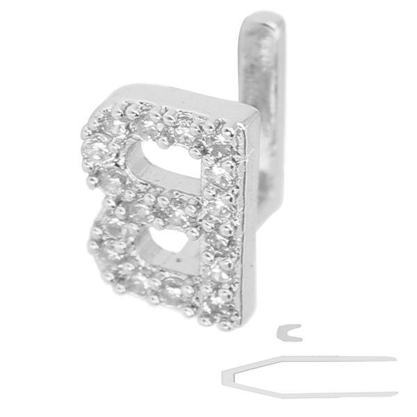 Single B Letter Hip Hop Teeth Dentures Gold