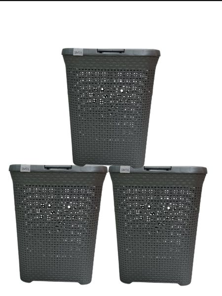 SMTE - Large Grey/Grey Daisy Basket Set of 3