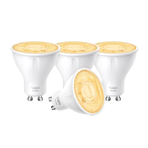 TP-Link Tapo L610 (4-Pack) Smart Wi-Fi Spotlight, Dimmable GU10 2700K