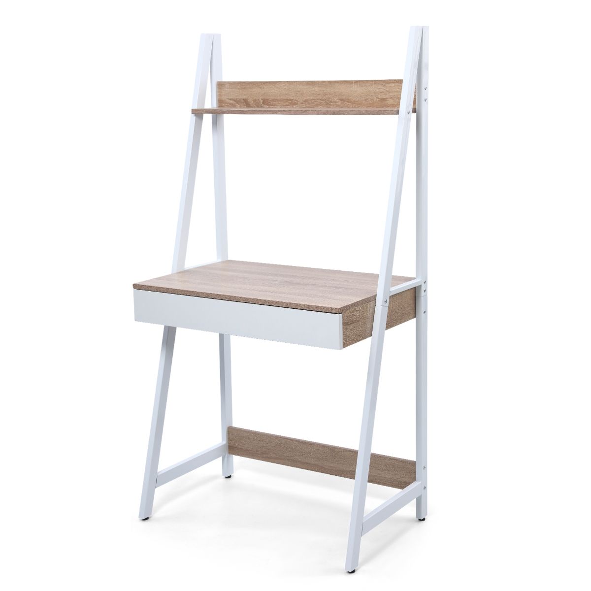 Modern Simple Style Student Study Table, Computer Desk - White