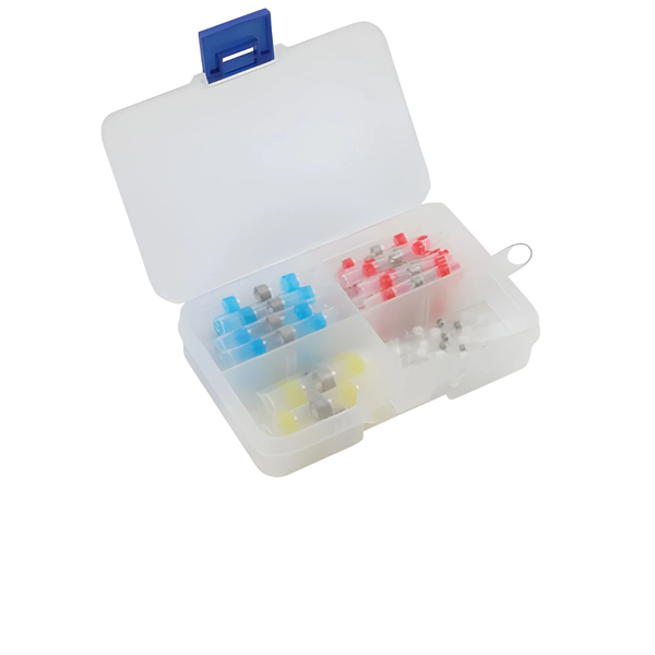 HKD 50PC Waterproof Solder Seal Heat Shrink Butt Connectors Kit