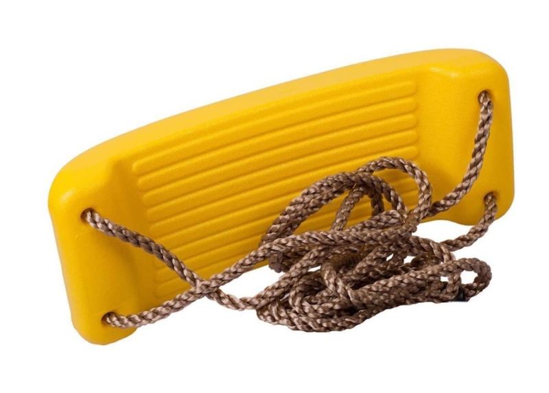 Plastic Swing Rope Seat for Kids - Yellow
