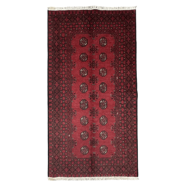 Carpet Express &amp; Decor/HandMade Brick Red/Ivory Color Afghan - 186 x 99cm
