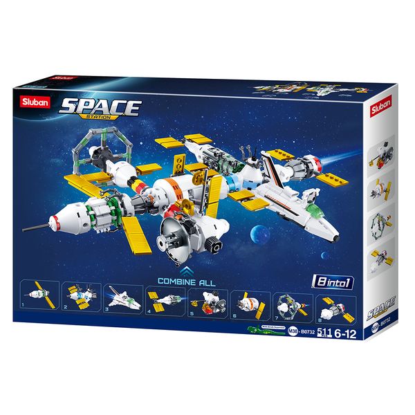 Sluban Building Set: Space International Space Station - 512 Pieces