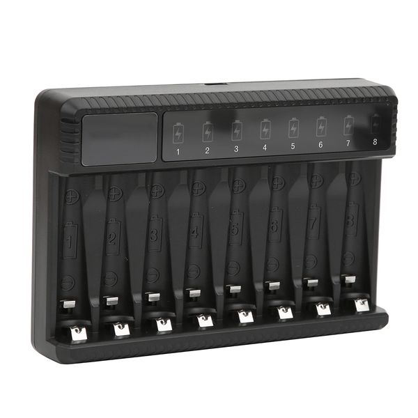 SEIVI 8-Slot AAA Charger with Batteries
