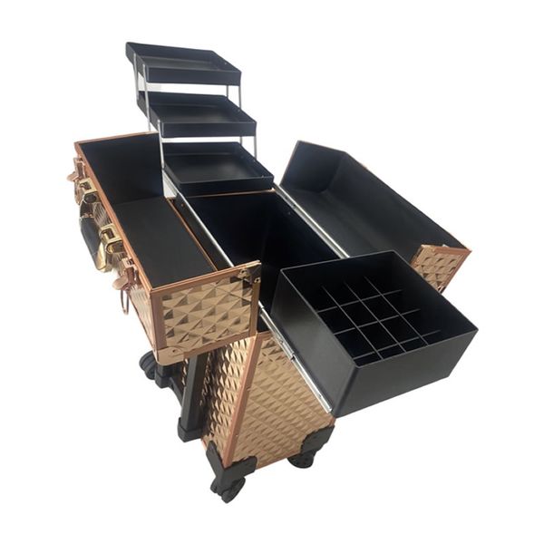 Makeup Artist Travel Cosmetic Suitcase On Wheels