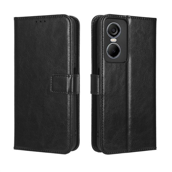 Crazy Horse Pattern Leather Protective Case For Tecno Camon 20 Premier 5G