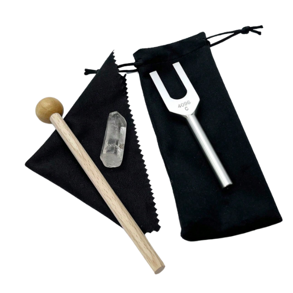Vox Angeli 4096C Hz Quartz Tuning Fork Set - Celestial Clarity