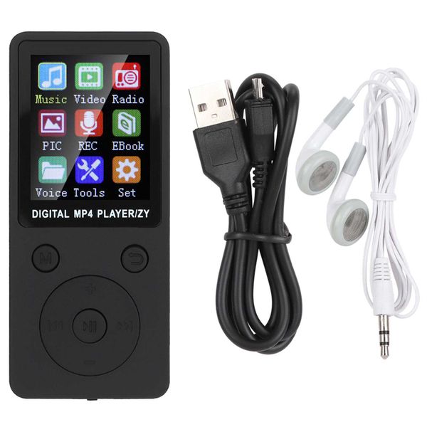Music MP3 MP4 Player 8G Bluetooth Support 32G Memory Card Black