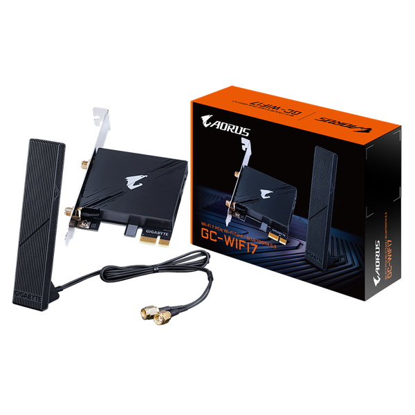 Gigabyte GC-WIFI7 Internal Wi-Fi 7 Tri-Band Wi-Fi &amp; Bluetooth 5.3 PCIe Card