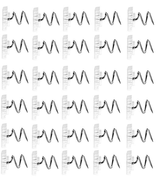 Upholstery Tacks &amp; Bed Skirt Pins with Twist Design with Clear Heads, 50pcs