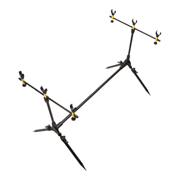 Adjustable Triple Rod Fishing Holder Foldable Fishing Pole Stand
