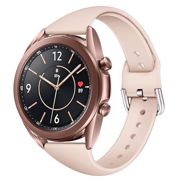 Silicone Band Compatible With Samsung Galaxy Watch 3 - 41mm - Light Pink