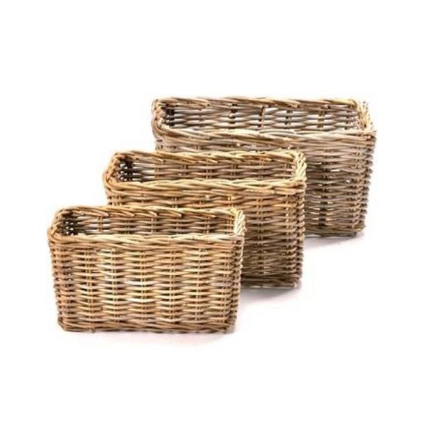 Rectangular Laundry Basket - 3 Piece