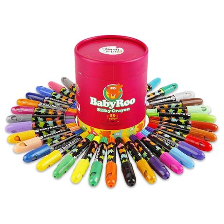 Jar Melo 36 Count Jumbo Crayons for Toddlers, Twistable Crayons Non Toxic  Washable Crayons, Easy to Hold Silky Large Crayons 