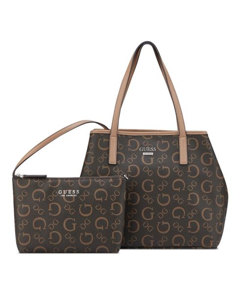 Guess Portini Trap Tote - Brown