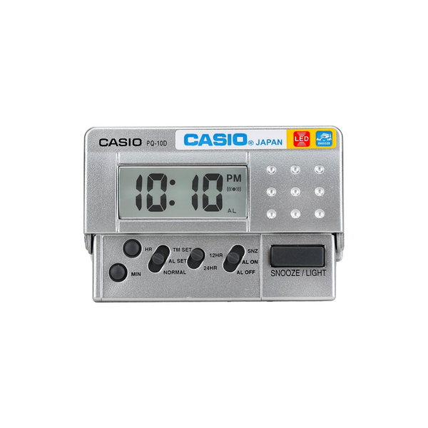 Casio Traveller Clock Digital Grey Dial Watch PQ-10D-8RDF