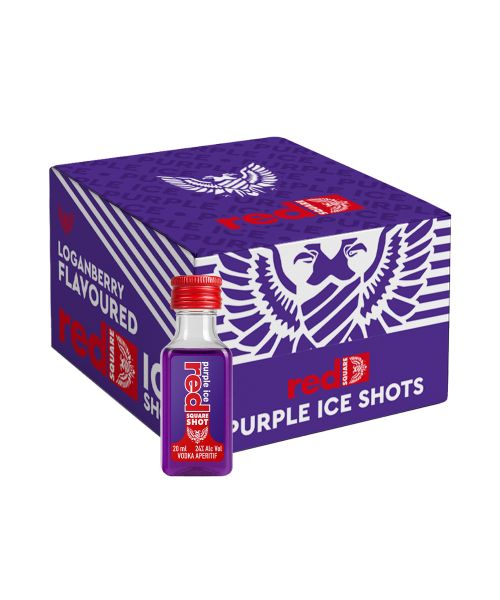 Red Square Purple Ice Shots