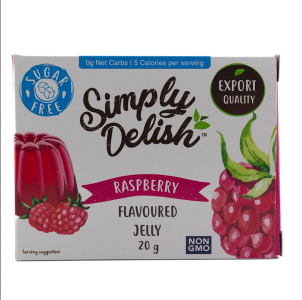 Simply Delish - Natural - Raspberry - Jelly Dessert - 24 Pack